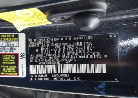 2013 Toyota Venza Le from USA, damaged, VIN 4T3BA3BB0DU036083